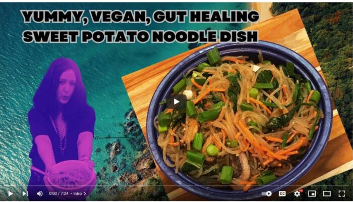 vegan potato noodle dish