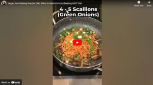 image of vegan gut healing noodle dish